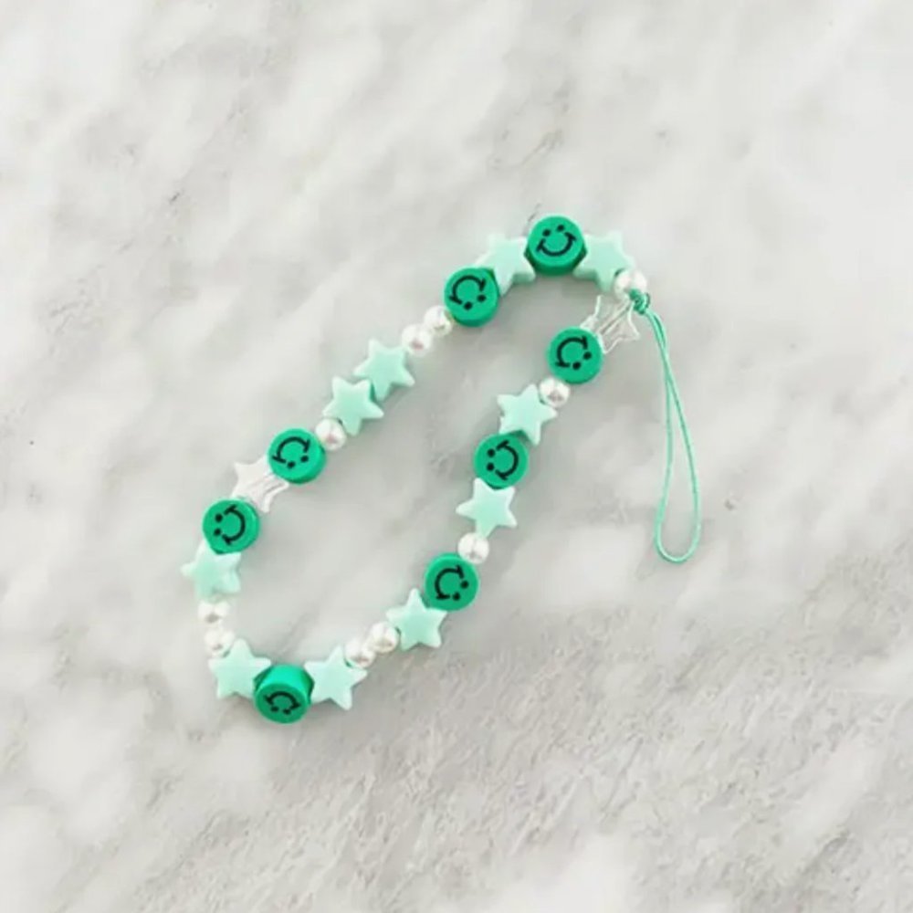Green phone charm